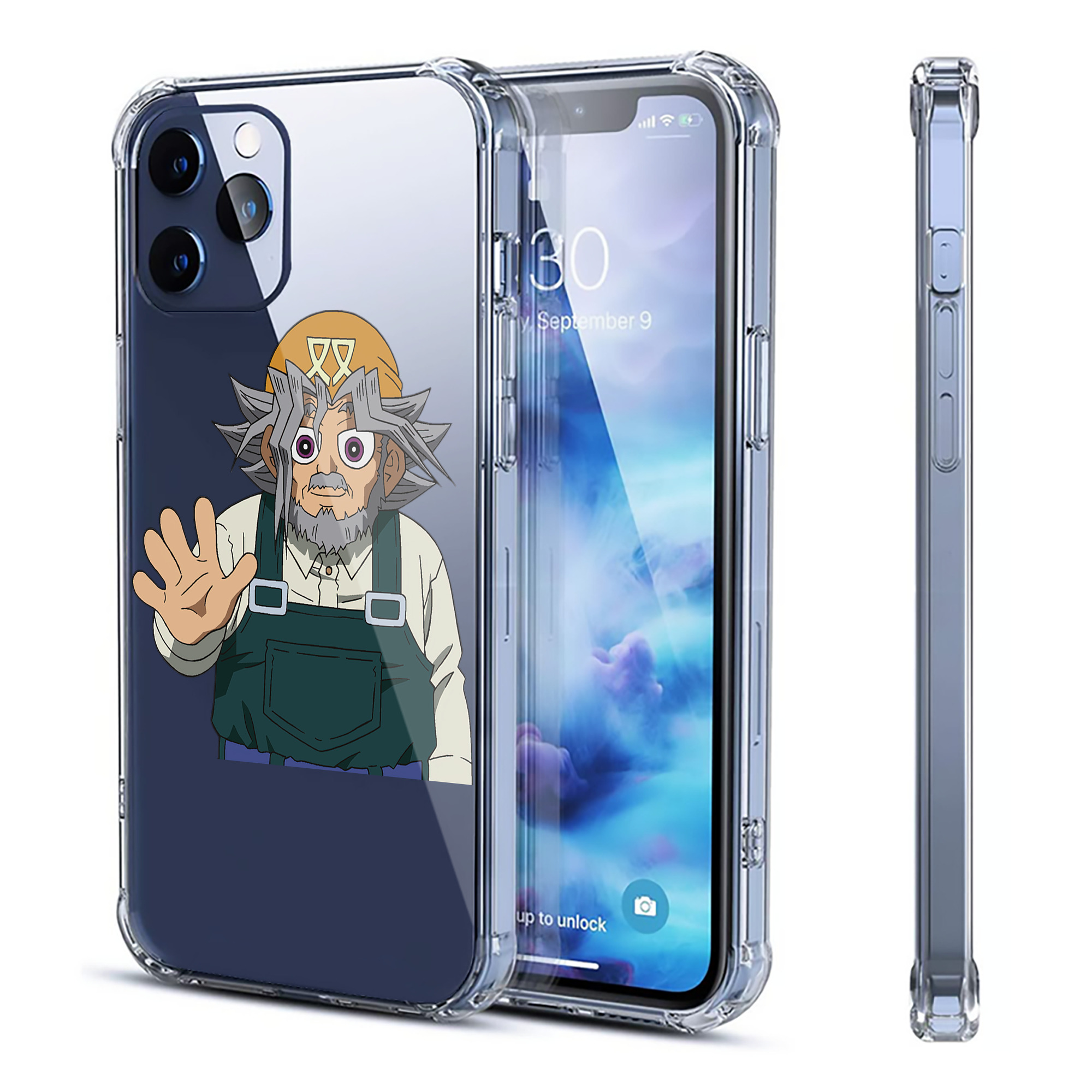 （画像用） 遊☆戯☆王 Yu-Gi-Oh! 【iPhone 12シリーズ対応】透明スマホケース（クリアソフトケース）
